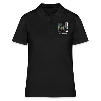 Lets rock - Polo Femme - noir - Devant - Ailine (174cm)
