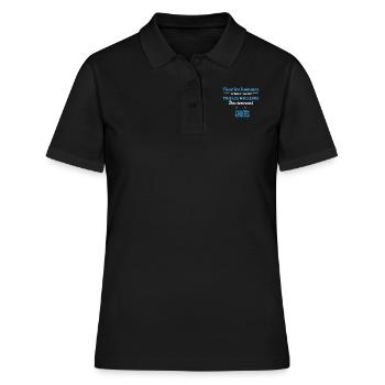 tous les hommes naissent égaux Athlètes - Polo Femme - noir - Devant - Ailine (174cm)