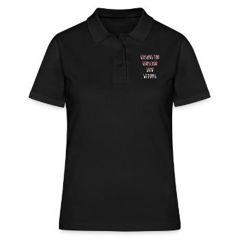 Wedding Berlin Streichliste - Frauen Polo Shirt - Schwarz - Vorne - Ailine (174cm)