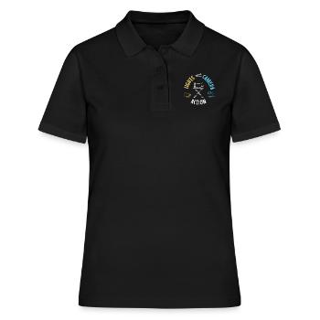 Lights Camera Action - Frauen Polo Shirt - Schwarz - Vorne - Ailine (174cm)