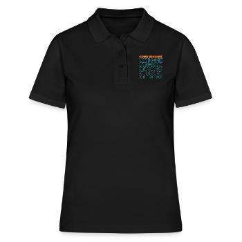 Code binaire - Polo Femme - noir - Devant - Ailine (174cm)