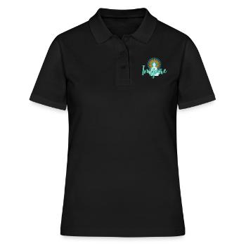 Inspire Lebe Deine Inspiration - Frauen Polo Shirt - Schwarz - Vorne - Ailine (174cm)