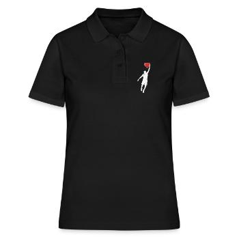 Heart Dunk - Women's Polo Shirt - black - Front - Ailine (174cm)