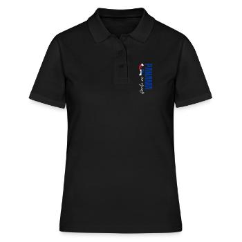 Fabriqué au Panama, né au Panama - Polo Femme - noir - Devant - Ailine (174cm)