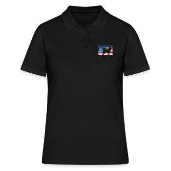 Alaskan Klee Kai - Frauen Polo Shirt - Schwarz - Vorne - Ailine (174cm)