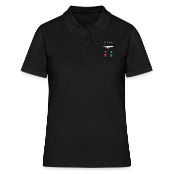 Les appels de trompette - Polo Femme - noir - Devant - Ailine (174cm)