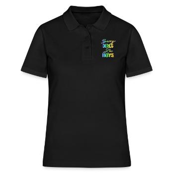 Sorry Girls I Love Boys Gay Geschenk - Frauen Polo Shirt - Schwarz - Vorne - Ailine (174cm)