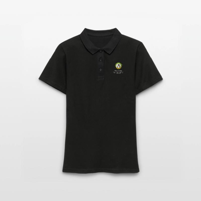 Computer System Penguin Nerd pc inside code admin Women's Polo Shirt