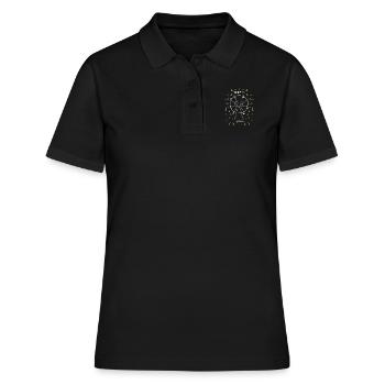 La grande roue de la chimie ! - Cadeau - Polo Femme - noir - Devant - Ailine (174cm)