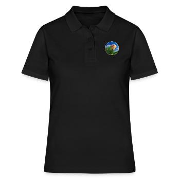 Rieuse Amazon - Polo Femme - noir - Devant - Ailine (174cm)