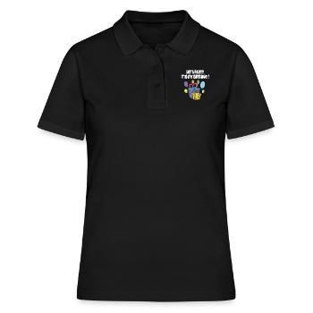 Nouveau cadeau d'anniversaire fête de cadeau d'anniversaire - Polo Femme - noir - Devant - Ailine (174cm)