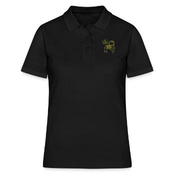 T-shirt Végétarien Végétarien - Polo Femme - noir - Devant - Ailine (174cm)