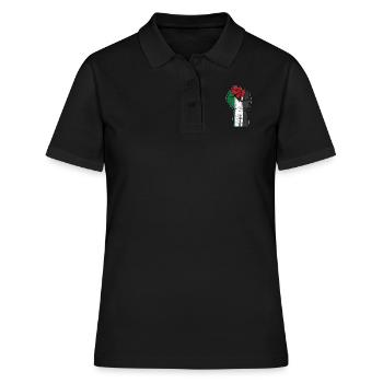 Palestine - Polo Femme - noir - Devant - Ailine (174cm)