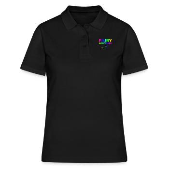 Feenhafter Pate - Frauen Polo Shirt - Schwarz - Vorne - Ailine (174cm)