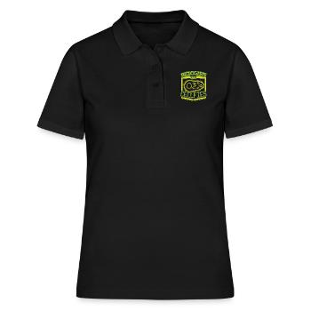 CellFies Biologe - Frauen Polo Shirt - Schwarz - Vorne - Ailine (174cm)