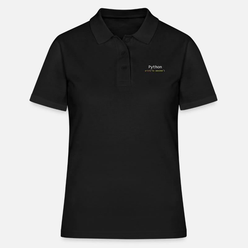 Python is awesome - Women's Polo Shirt - black