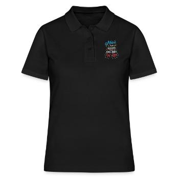 Music is my escape from anything bullshit - Women's Polo Shirt - black - Front - Ailine (174cm)
