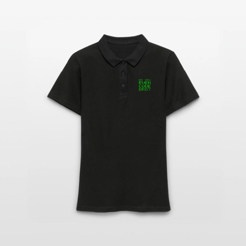 Do You Even Code Bro Funny Computer Programming Women's Polo Shirt