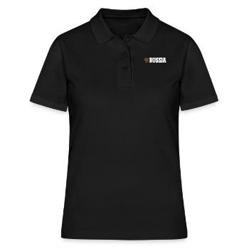 RUSSIE RUSSIE! - Polo Femme - noir - Devant - Ailine (174cm)
