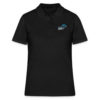 Paragliding - Frauen Polo Shirt - Schwarz - Vorne - Ailine (174cm)