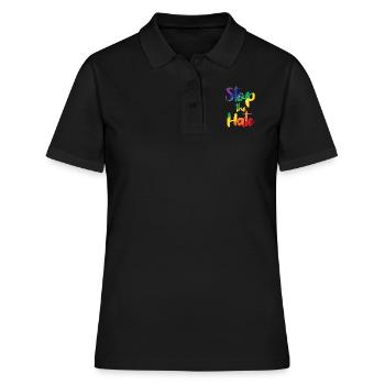 LGBT - Polo Femme - noir - Devant - Ailine (174cm)