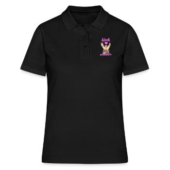 KINK POSITIVE BDSM Bondage attacher foir fétiche - Polo Femme - noir - Devant - Ailine (174cm)