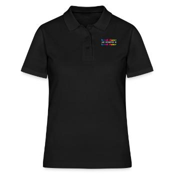 BREAKDANCE ist Breakdance - Frauen Polo Shirt - Schwarz - Vorne - Ailine (174cm)