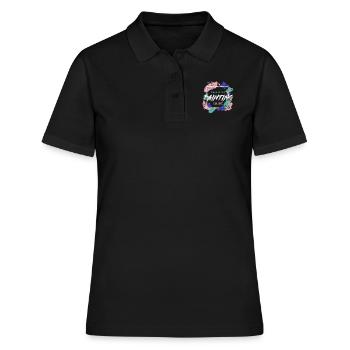 Maler - Frauen Polo Shirt - Schwarz - Vorne - Ailine (174cm)
