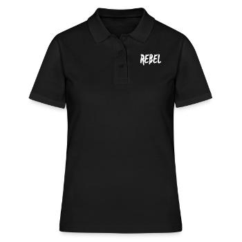 rebelle - Polo Femme - noir - Devant - Ailine (174cm)