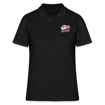 MDMA Ectasy Pille Techno Goa Geschenk - Frauen Polo Shirt - Schwarz - Vorne - Ailine (174cm)