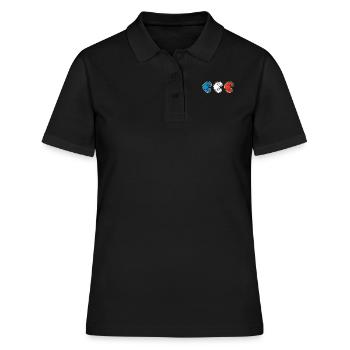 Frankreich - Frauen Polo Shirt - Schwarz - Vorne - Ailine (174cm)