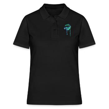 Eyes - Women's Polo Shirt - black - Front - Ailine (174cm)