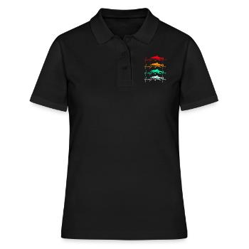 Requin Requin Requin nageoires de requin Océan - Polo Femme - noir - Devant - Ailine (174cm)