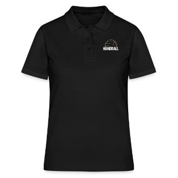 Handball - Cadeau de volleyball de beachball - Polo Femme - noir - Devant - Ailine (174cm)