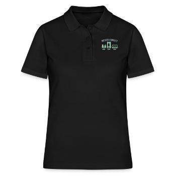 Disquette bande VHS - Polo Femme - noir - Devant - Ailine (174cm)