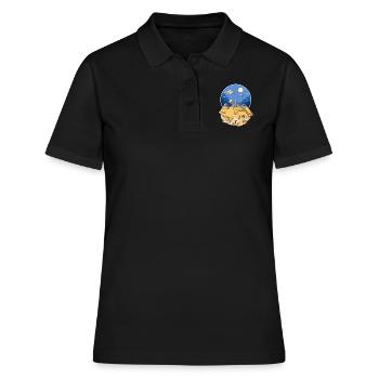 UFO Aliens Egyptian Pyramids - Women's Polo Shirt - black - Front - Ailine (174cm)