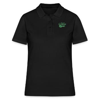 Comic - Frauen Polo Shirt - Schwarz - Vorne - Ailine (174cm)
