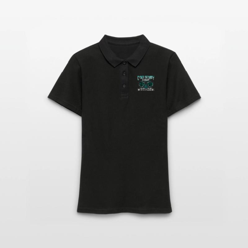 Cyber Security Hackers Hack IT Security Funny Women's Polo Shirt