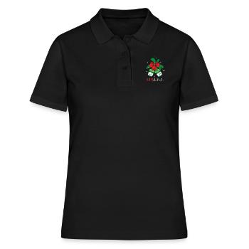 Gin Alcohol GINgle Bells - Frauen Polo Shirt - Schwarz - Vorne - Ailine (174cm)