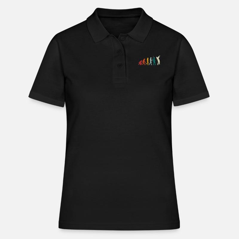 Trompete Evolution - Frauen Polo Shirt - Schwarz