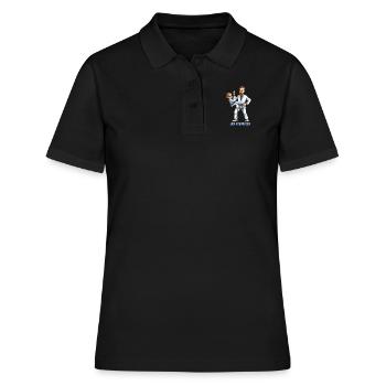 BJJ Dad-BJJ Jiu-Jitsu, grappling et MMA - Polo Femme - noir - Devant - Ailine (174cm)