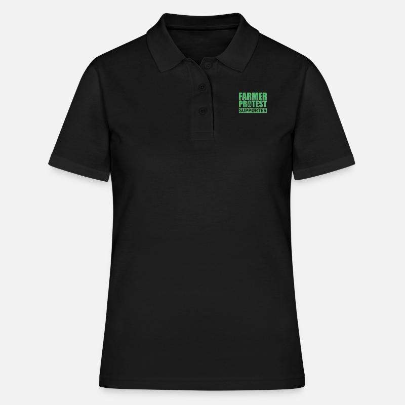 Farmer protest - Women's Polo Shirt - black