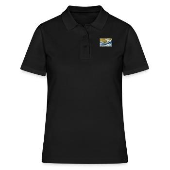 Kaninchen - Frauen Polo Shirt - Schwarz - Vorne - Ailine (174cm)