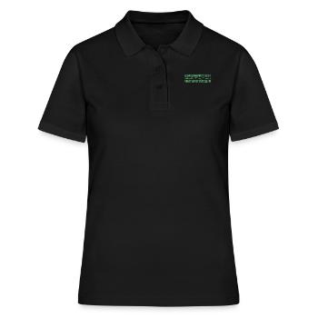 Bauer Landwirt Bauernprotest Protest Demonstration - Frauen Polo Shirt - Schwarz - Vorne - Ailine (174cm)