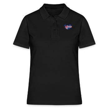 Islande - Polo Femme - noir - Devant - Ailine (174cm)