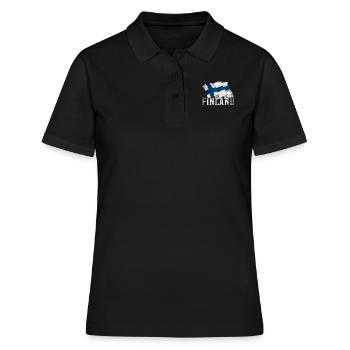 Finlande - Polo Femme - noir - Devant - Ailine (174cm)
