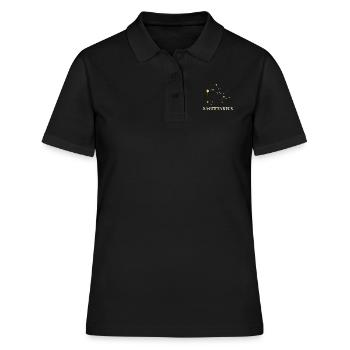 Astronome Sagittaire Constellation du zodiaque ou Sagittaire - Polo Femme - noir - Devant - Ailine (174cm)