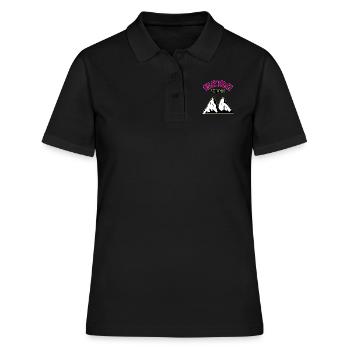 Berge Berg Ziege - Frauen Polo Shirt - Schwarz - Vorne - Ailine (174cm)