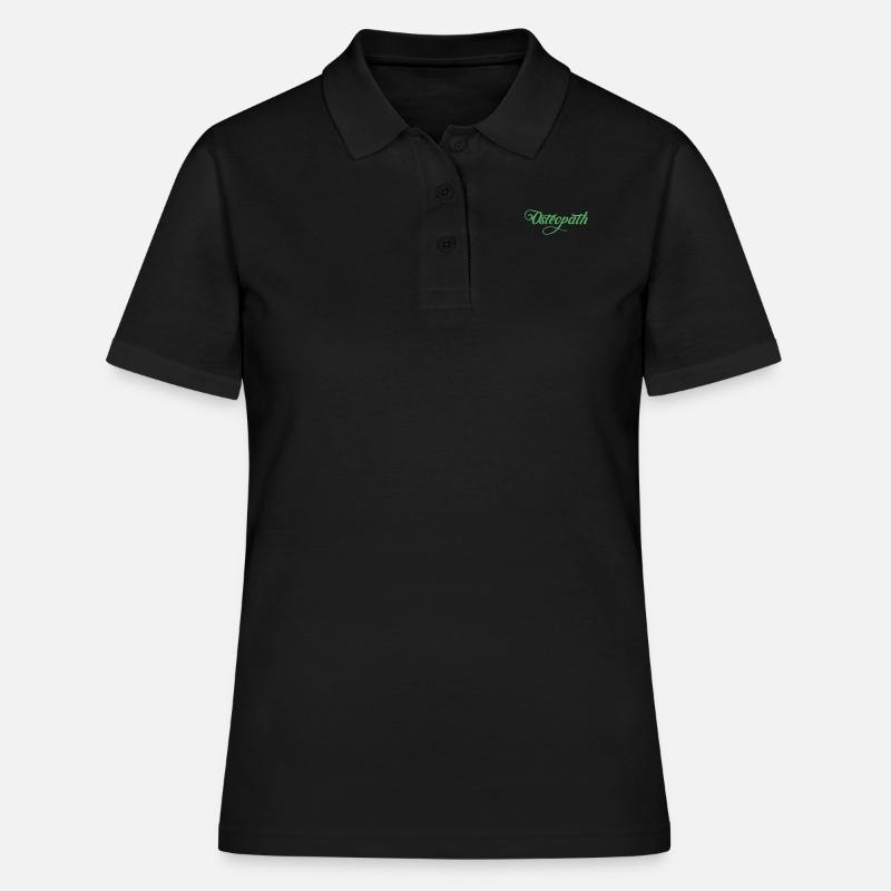 Équipe Ostéopathie Ostéopathine Ostéopathe Praxis - Polo Femme - noir