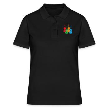 Cello - Frauen Polo Shirt - Schwarz - Vorne - Ailine (174cm)